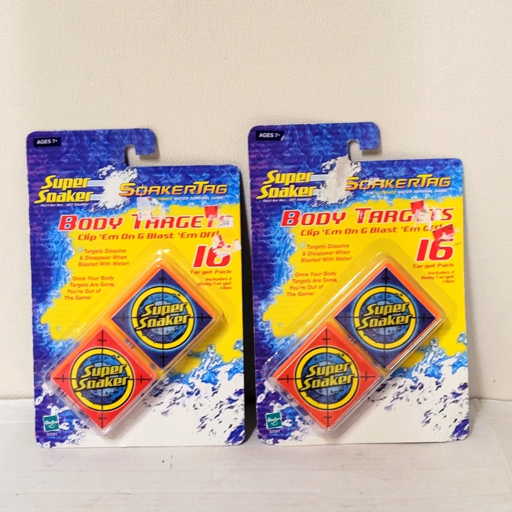 Nwt! 2 Super Soaker Body Targets